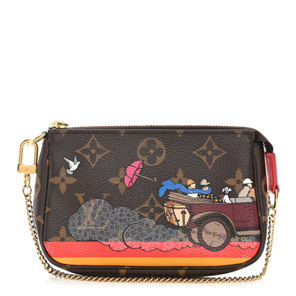 Louis Vuitton Damier Ebene 2015 Christmas Animation Mini Pochette Accessories 1 of 7