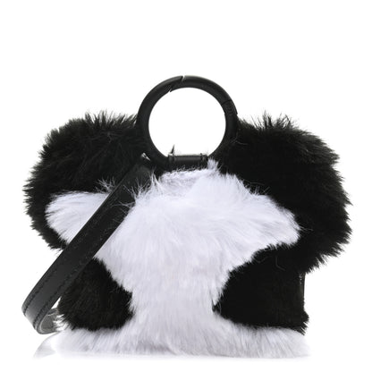 Balenciaga Faux Fur Fluffy Panda Earpods Holder Black 1 of 6