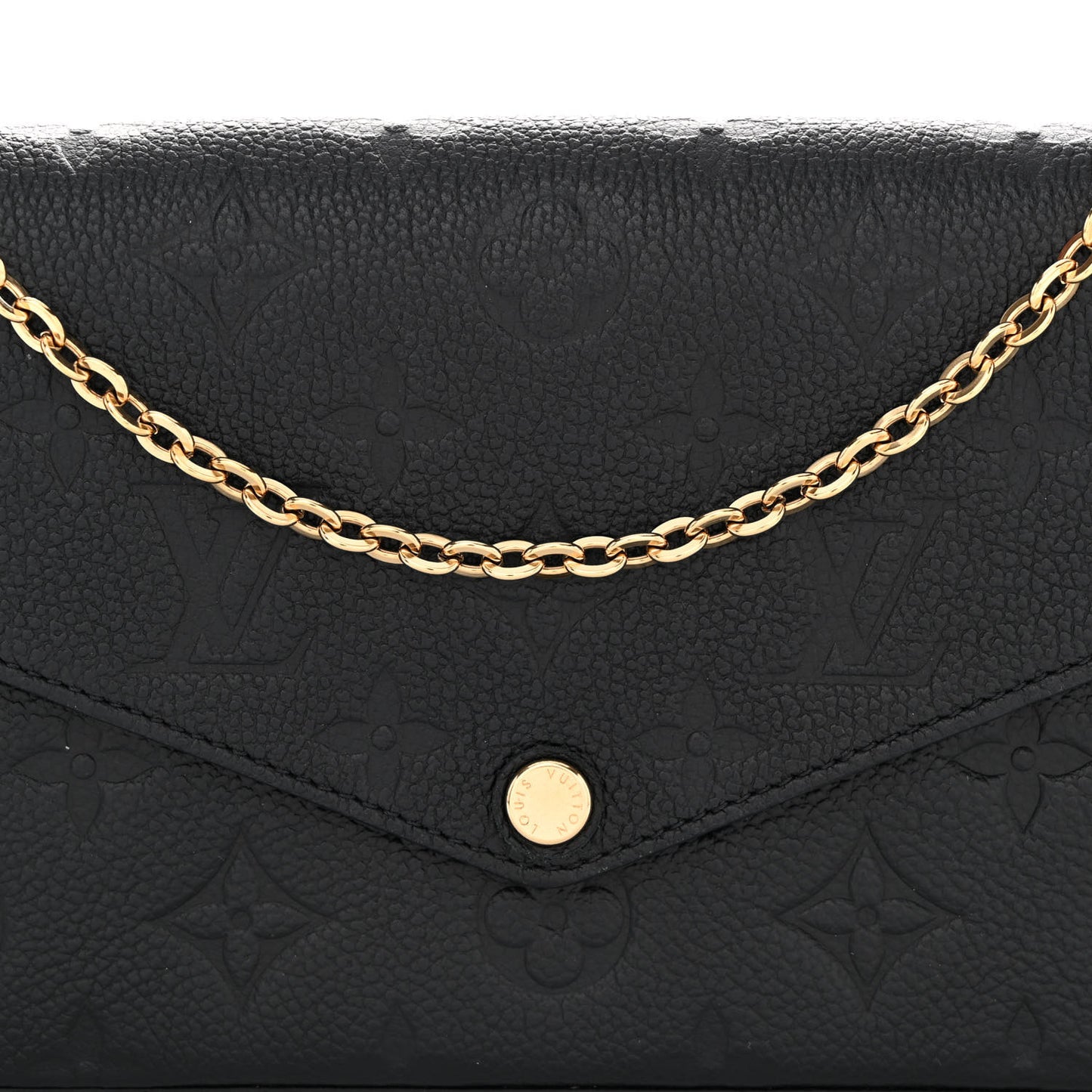 Empreinte Pochette Felicie Chain Wallet Black
