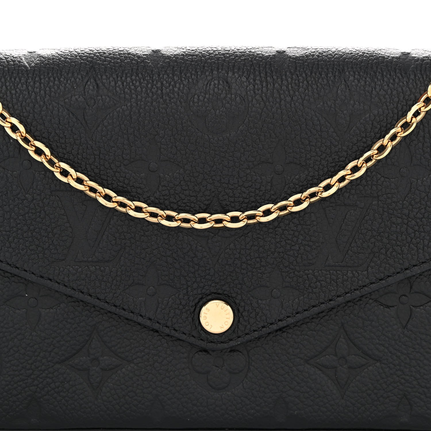 Louis Vuitton Empreinte Pochette Felicie Chain Wallet Black 8 of 10