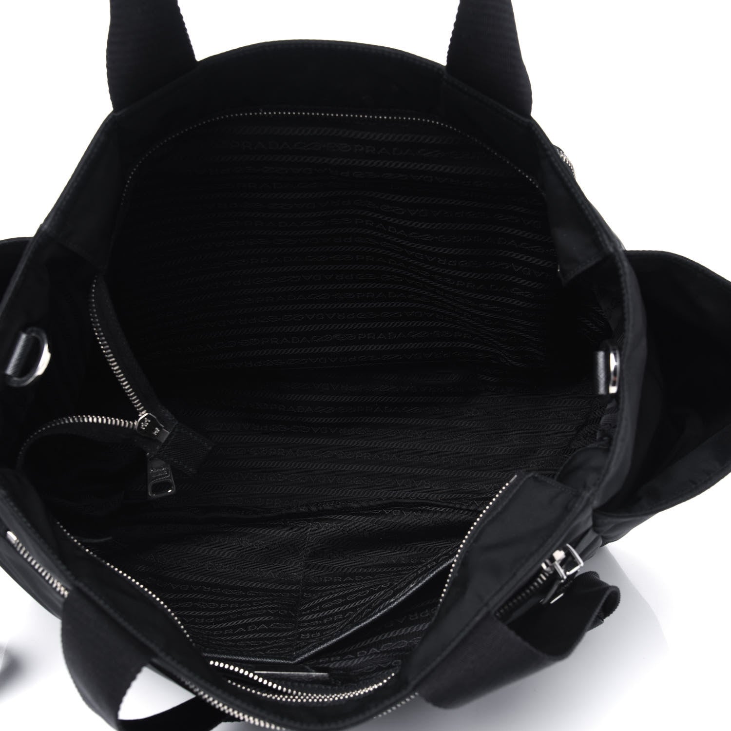Prada Nylon Vela Baby Bag Black 6 of 17