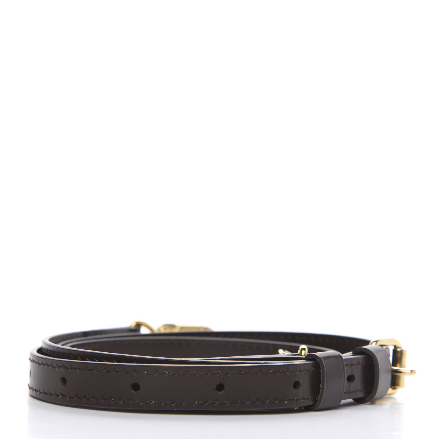 Louis Vuitton Calfskin 16mm Adjustable Shoulder Strap Brown 2 of 4