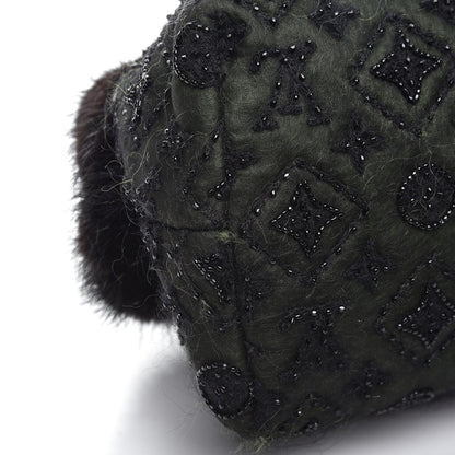 Louis Vuitton Mousseline Mink Lizard Beaded Demi Lune GM Vert 9 of 12