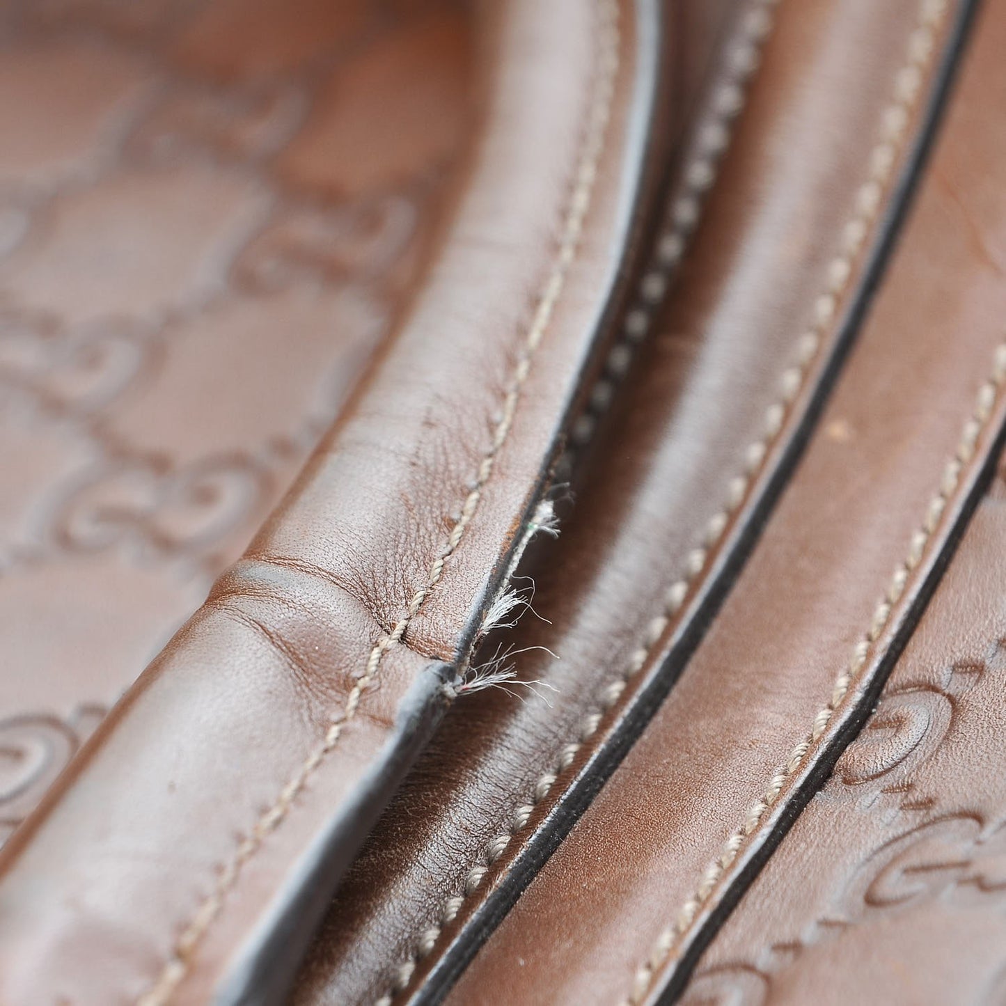 Guccissima Large Tote Brown