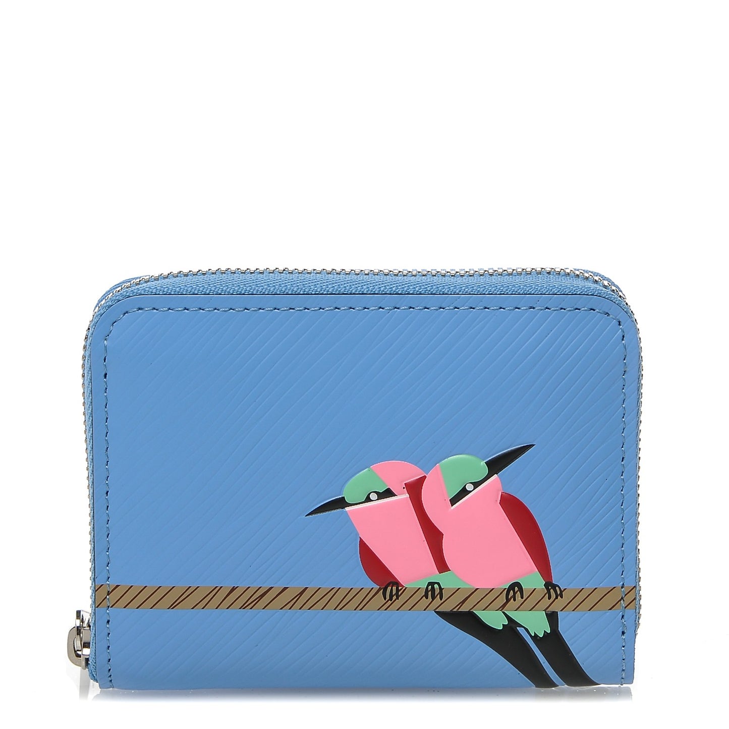 Epi Early Bird Zippy Coin Purse Bleuet