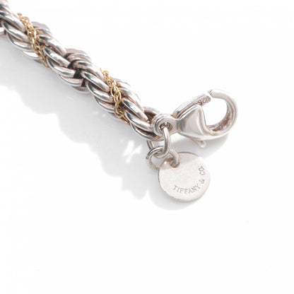 Tiffany Sterling Silver 18K Yellow Gold Rope Chain Bracelet 4 of 4