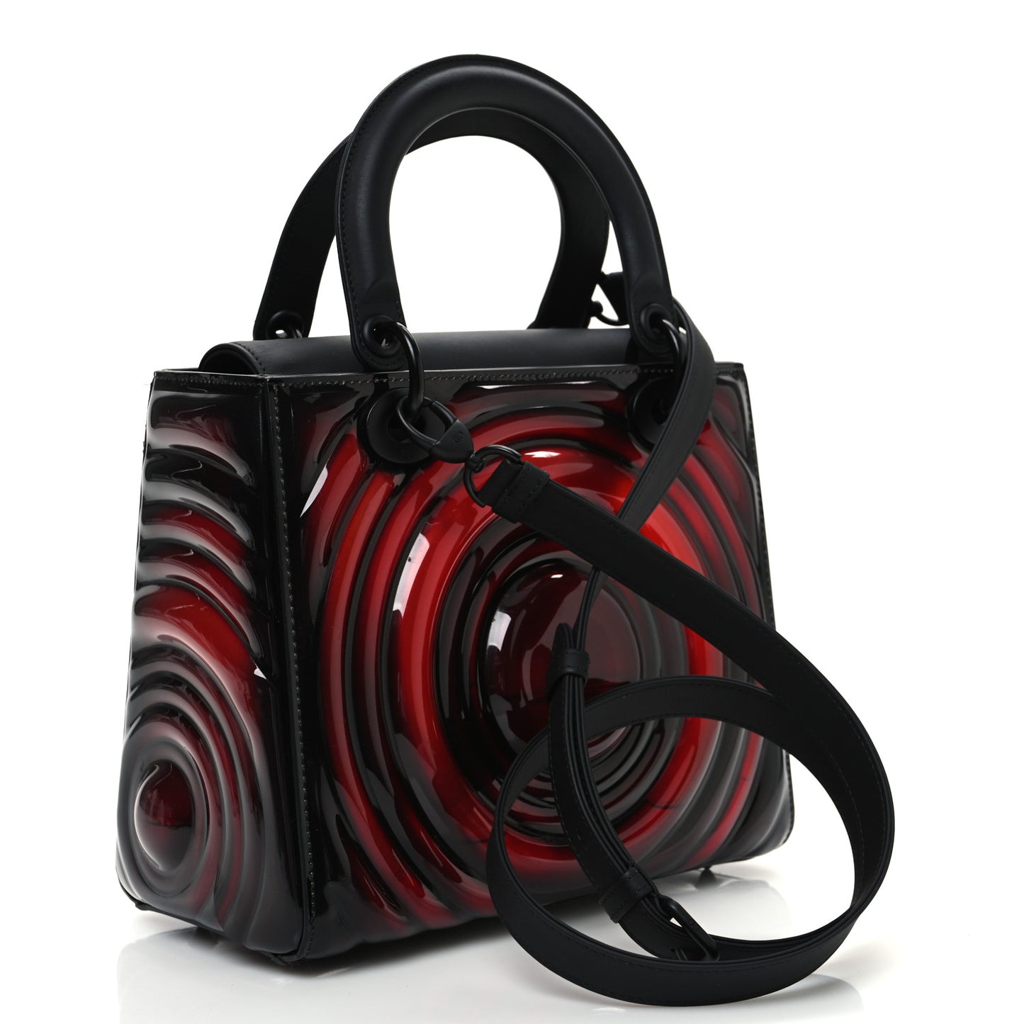 Ultra Matte Calfskin PVC Medium Kohei Nawa Lady Art Red