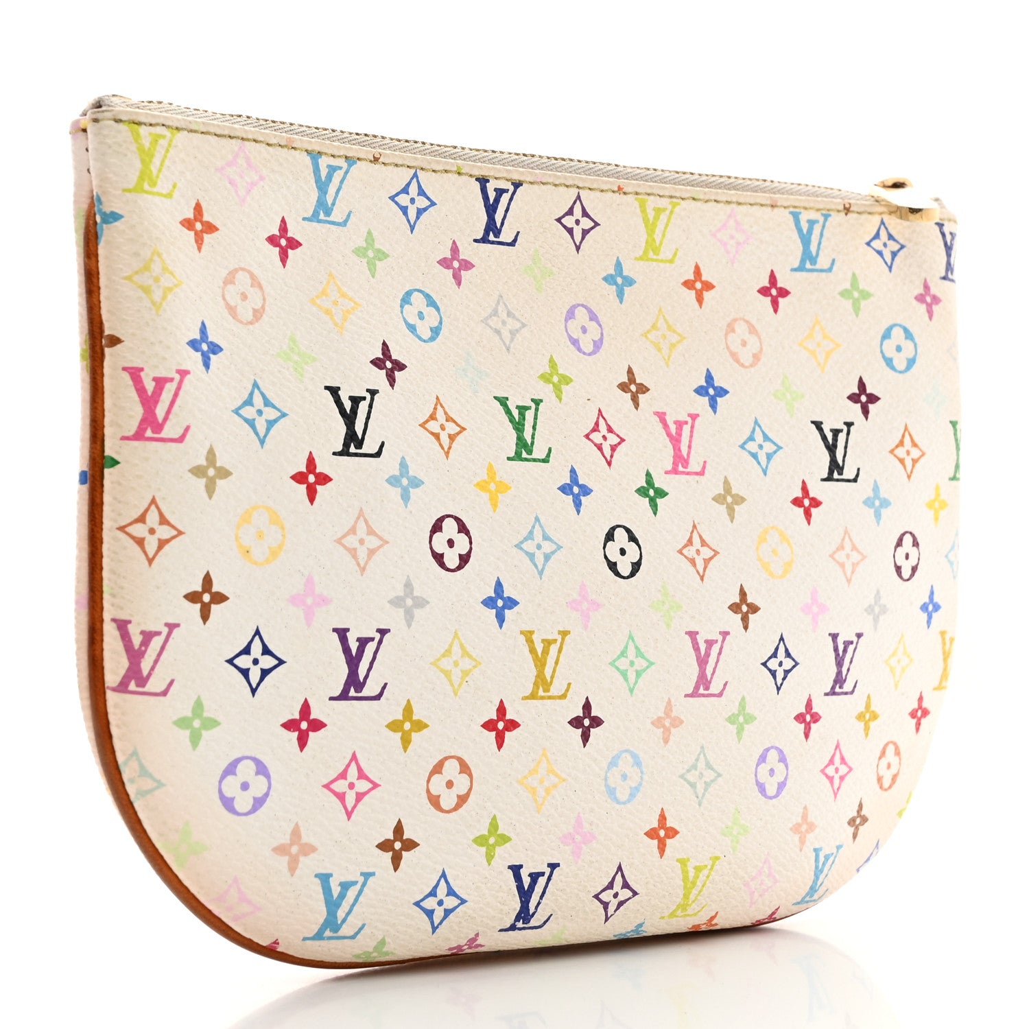 Louis Vuitton Monogram Multicolor Pochette Plate GM White 3 of 7