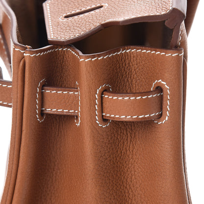 Hermes Natural Barenia Faubourg Birkin 25 Fauve 11 of 31