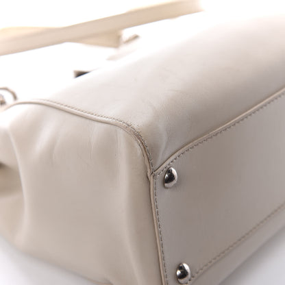 Fendi Vitello Morgan Shiny Nappa Medium Peekaboo Iconic Satchel Latte Azalea 19 of 29