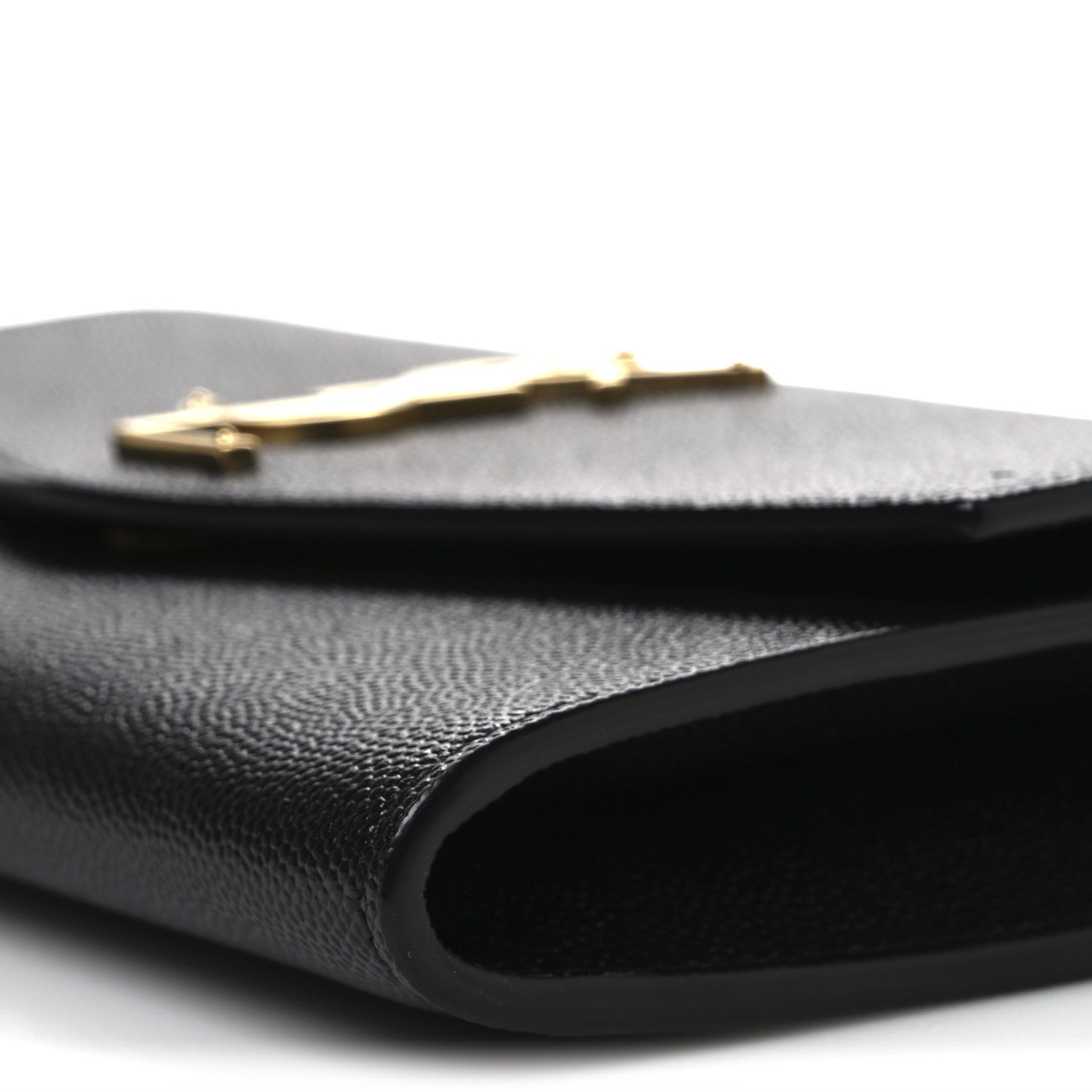 Saint Laurent Grain De Poudre Uptown Chain Wallet Black 10 of 10