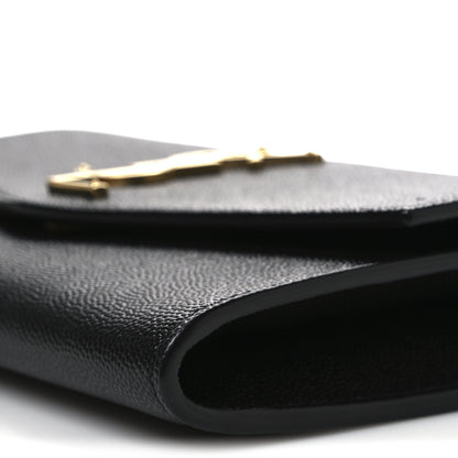 Saint Laurent Grain De Poudre Uptown Chain Wallet Black 10 of 10