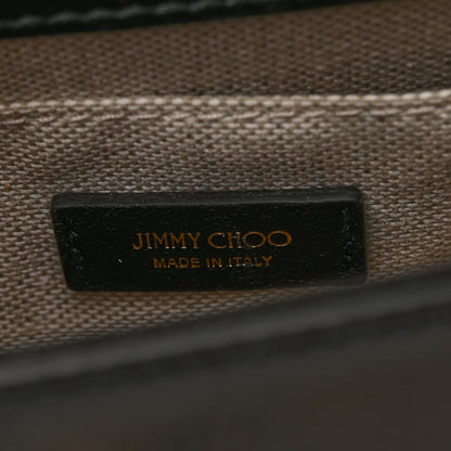 Jimmy Choo Box Calfskin Diamond Crossbody Bag Black 8 of 9