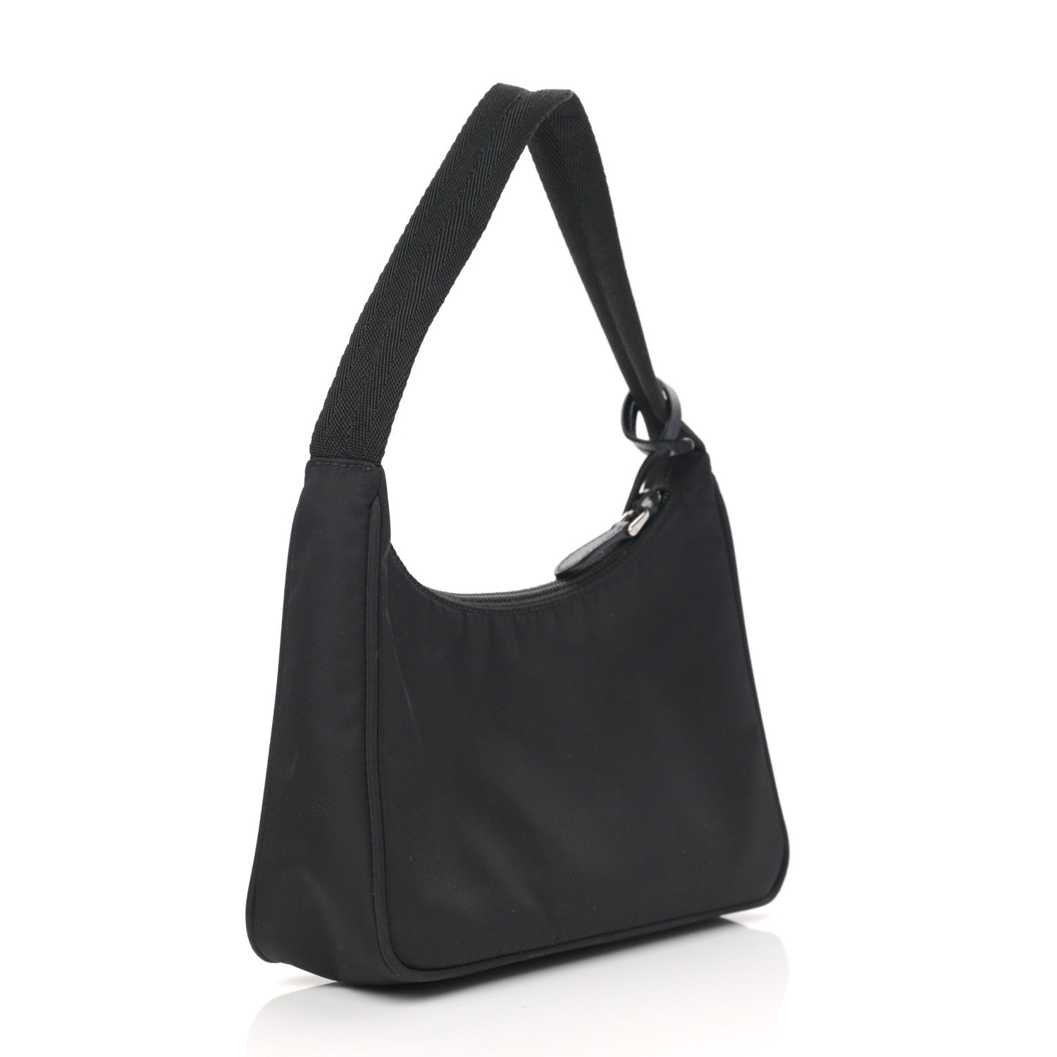 Prada Tessuto Nylon Mini Re-Edition 2000 Bag Black 3 of 12
