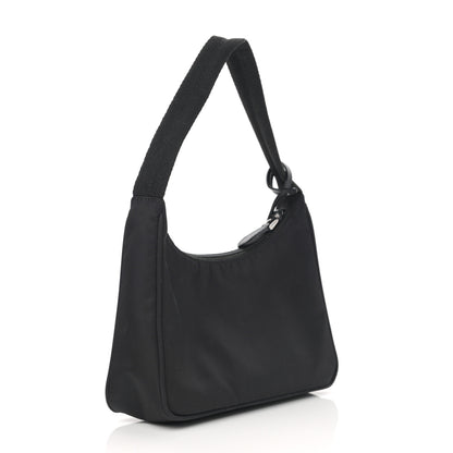 Prada Tessuto Nylon Mini Re-Edition 2000 Bag Black 3 of 12