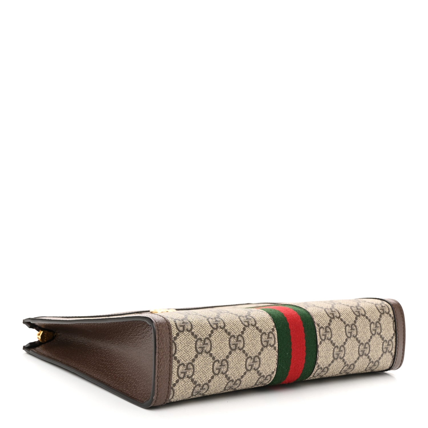 Gucci GG Supreme Monogram Web Ophidia Pouch Brown 4 of 8