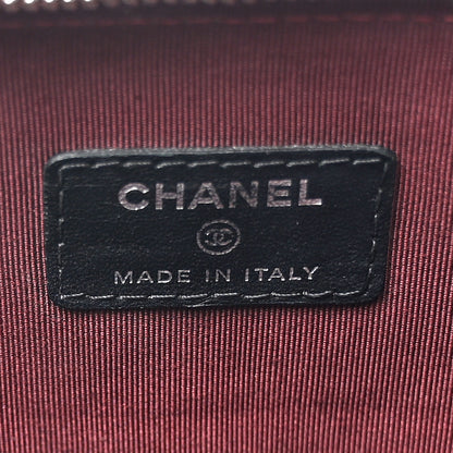 Chanel Lambskin Quilted Large Flap Cosmetic Case Black 8 of 20