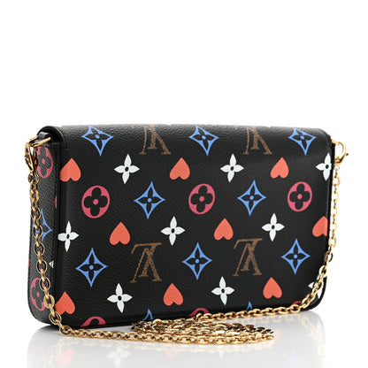 Louis Vuitton Game On Felicie Chain Wallet Black 4 of 11