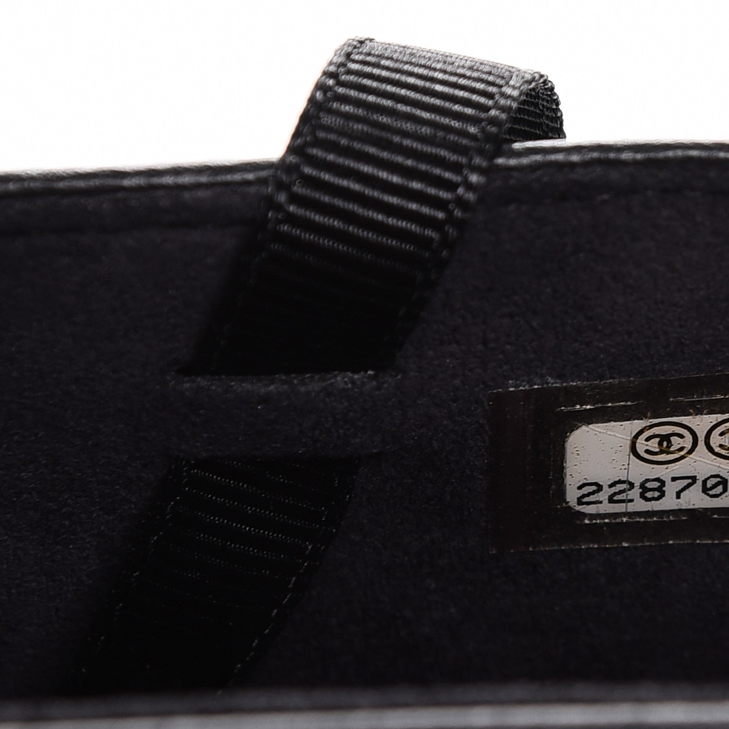 Chanel Lambskin Quilted Chain Around Phone Holder Black 7 of 8