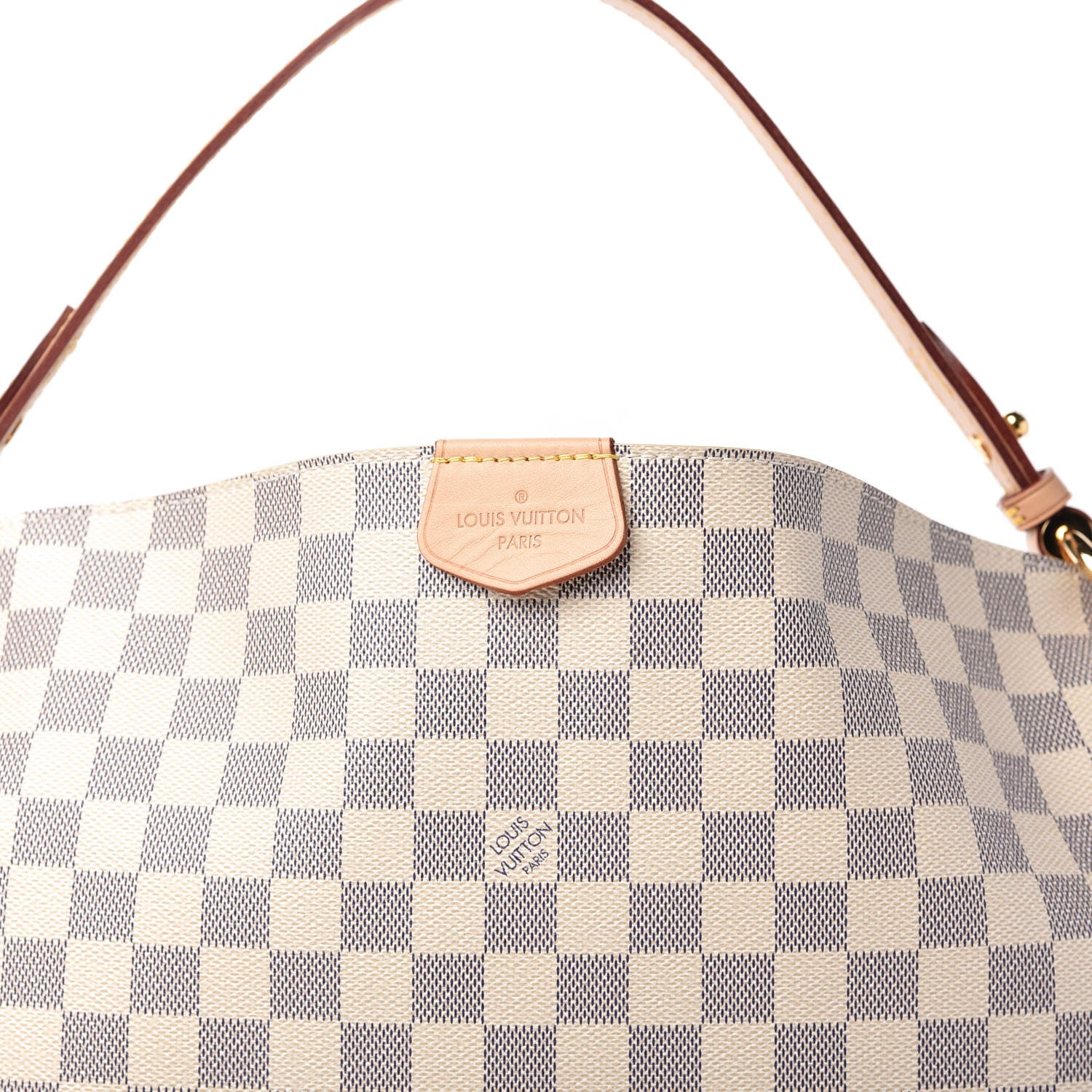 Louis Vuitton Damier Azur Graceful MM Rose Ballerine 10 of 10