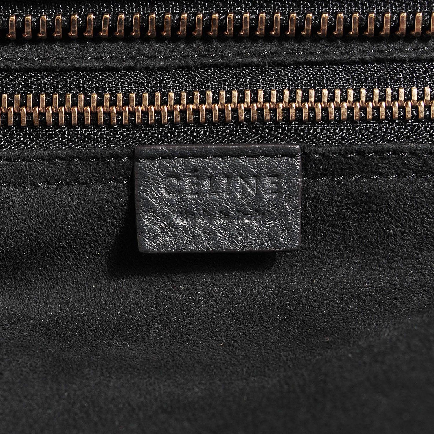 Celine Pebbled Calfskin Micro Luggage Anthracite 6 of 9