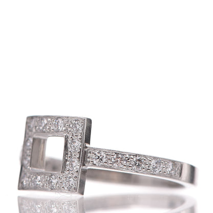 Tiffany Platinum Diamond Square Ring 49 4.75 3 of 7