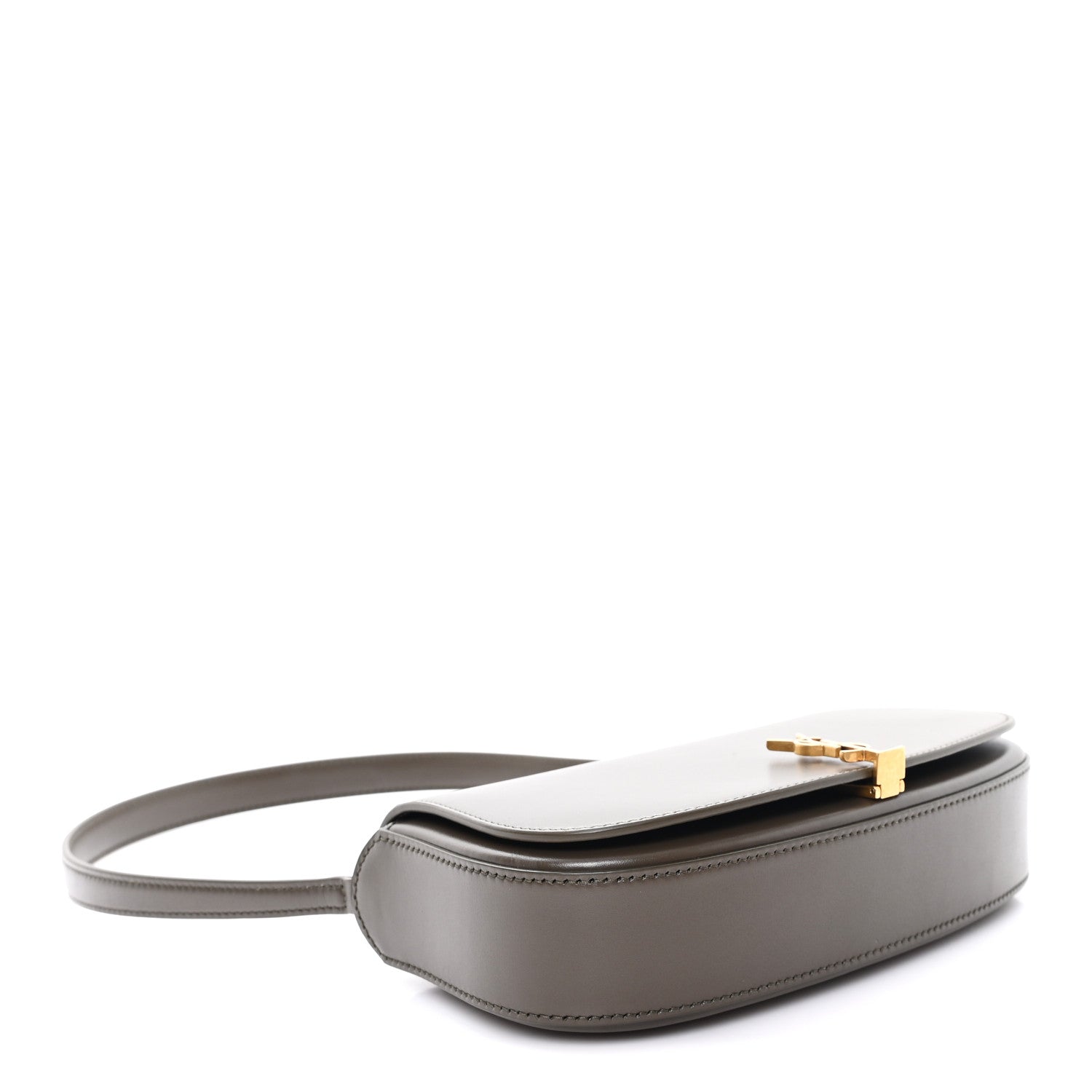 Saint Laurent Box Calfskin Mini Voltaire Shoulder Bag  Deep Musk 4 of 11