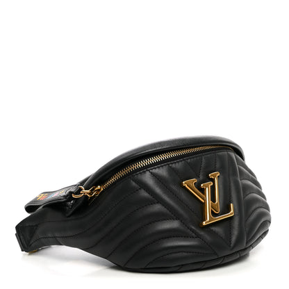 Louis Vuitton Calfskin Quilted New Wave Bumbag Black 3 of 9