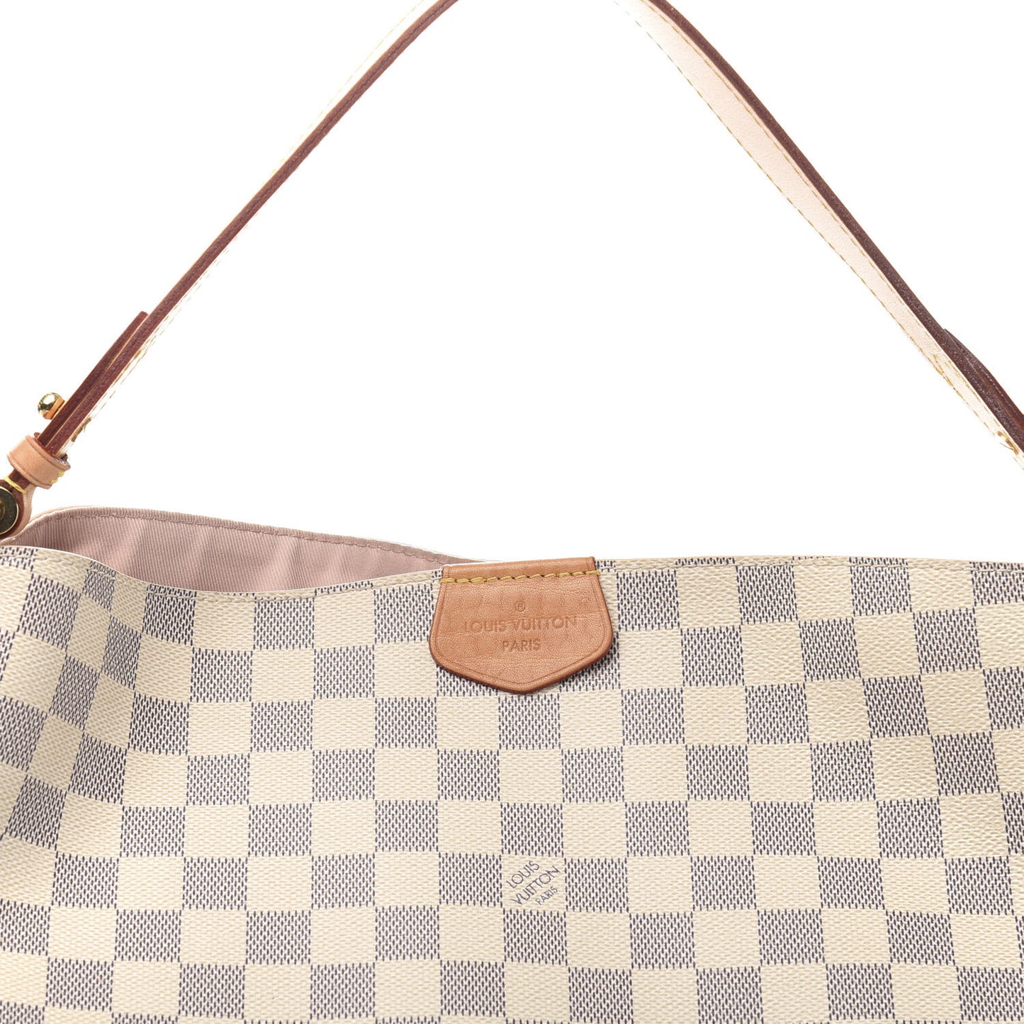 Damier Azur Graceful MM Rose Ballerine