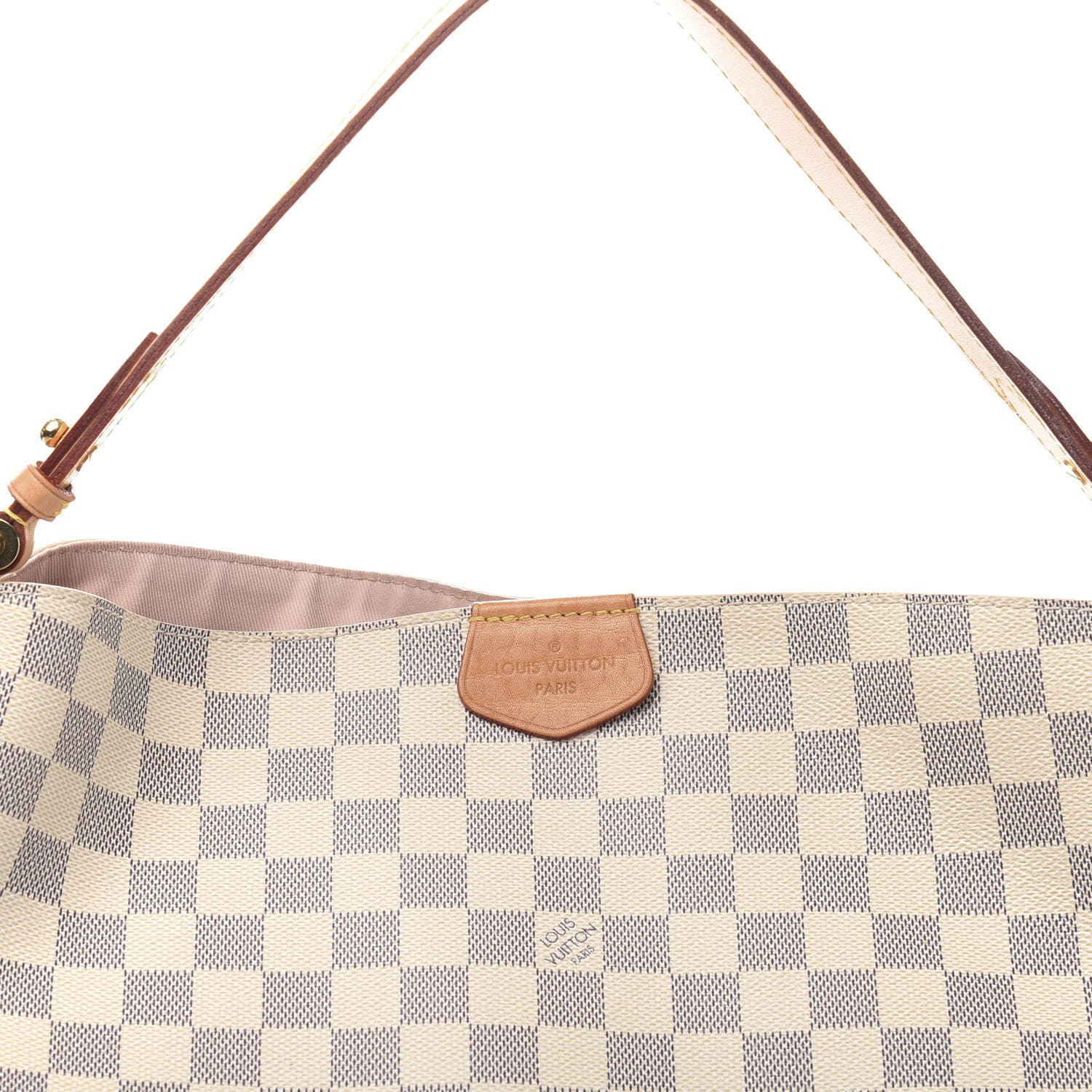 Louis Vuitton Damier Azur Graceful MM Rose Ballerine 11 of 12