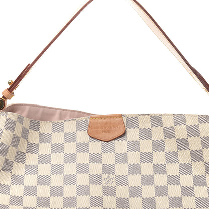 Louis Vuitton Damier Azur Graceful MM Rose Ballerine 11 of 12