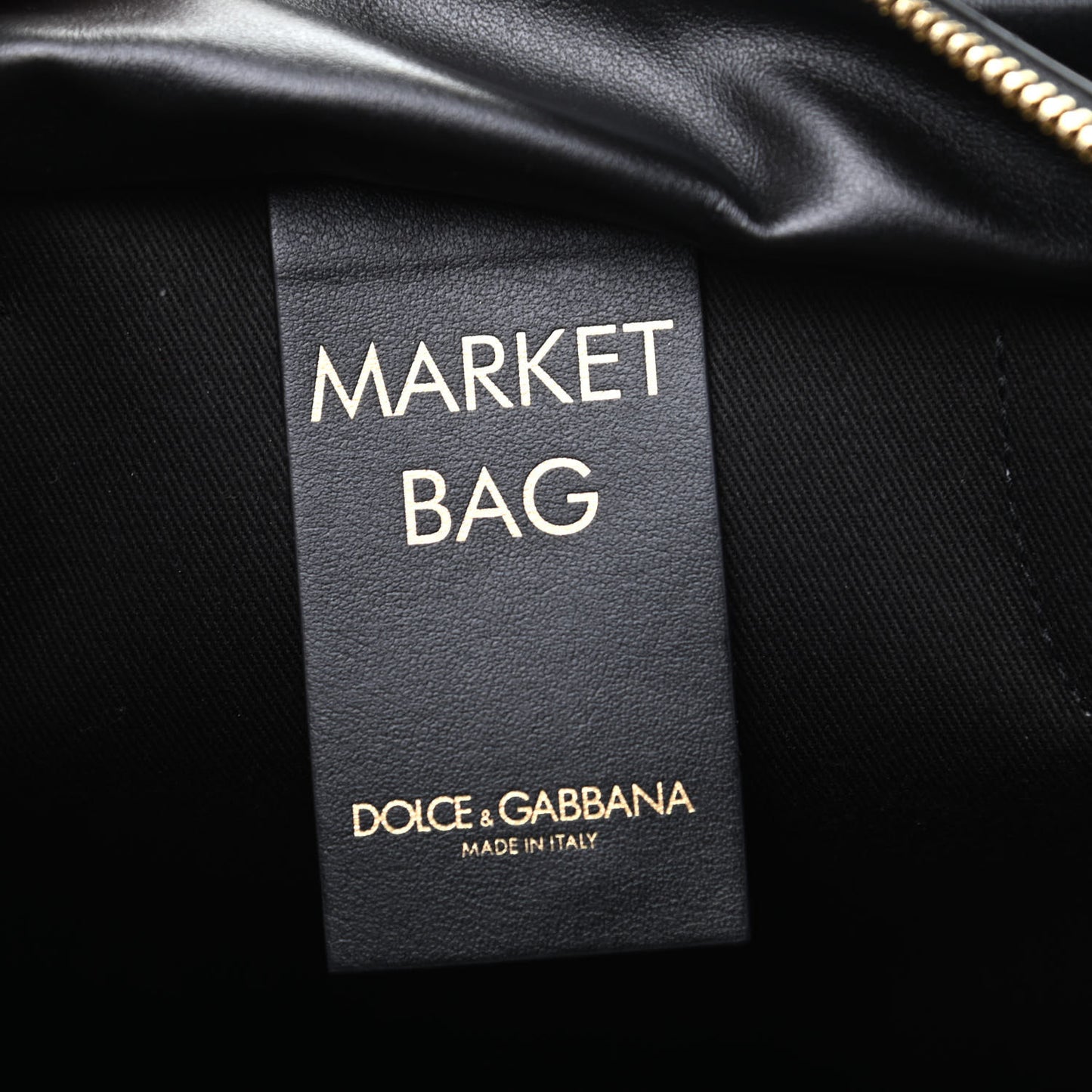 Dauphine Leopard Logo Market Bag Black