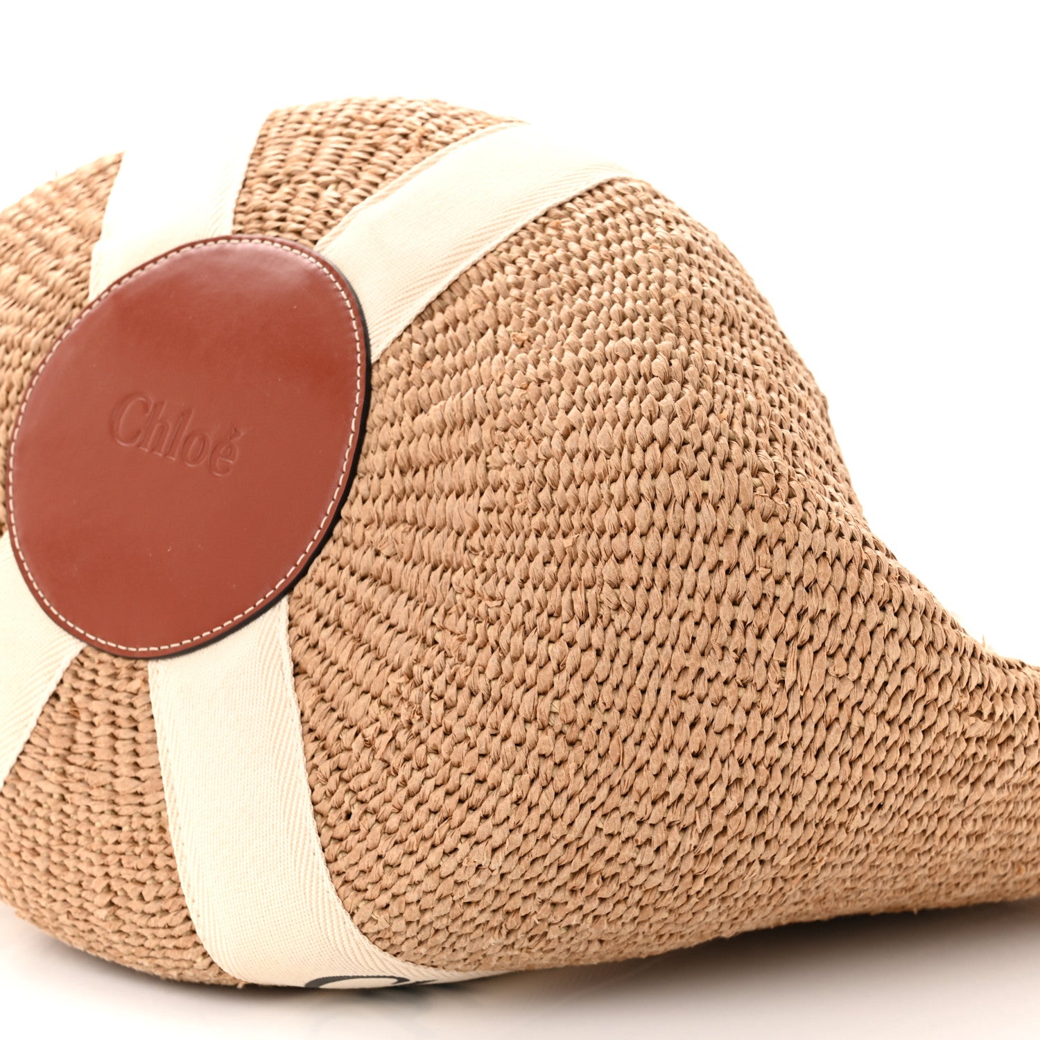 Chloe Raffia Large Woody Tote White 9 of 9