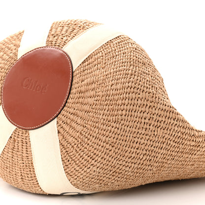 Chloe Raffia Large Woody Tote White 9 of 9