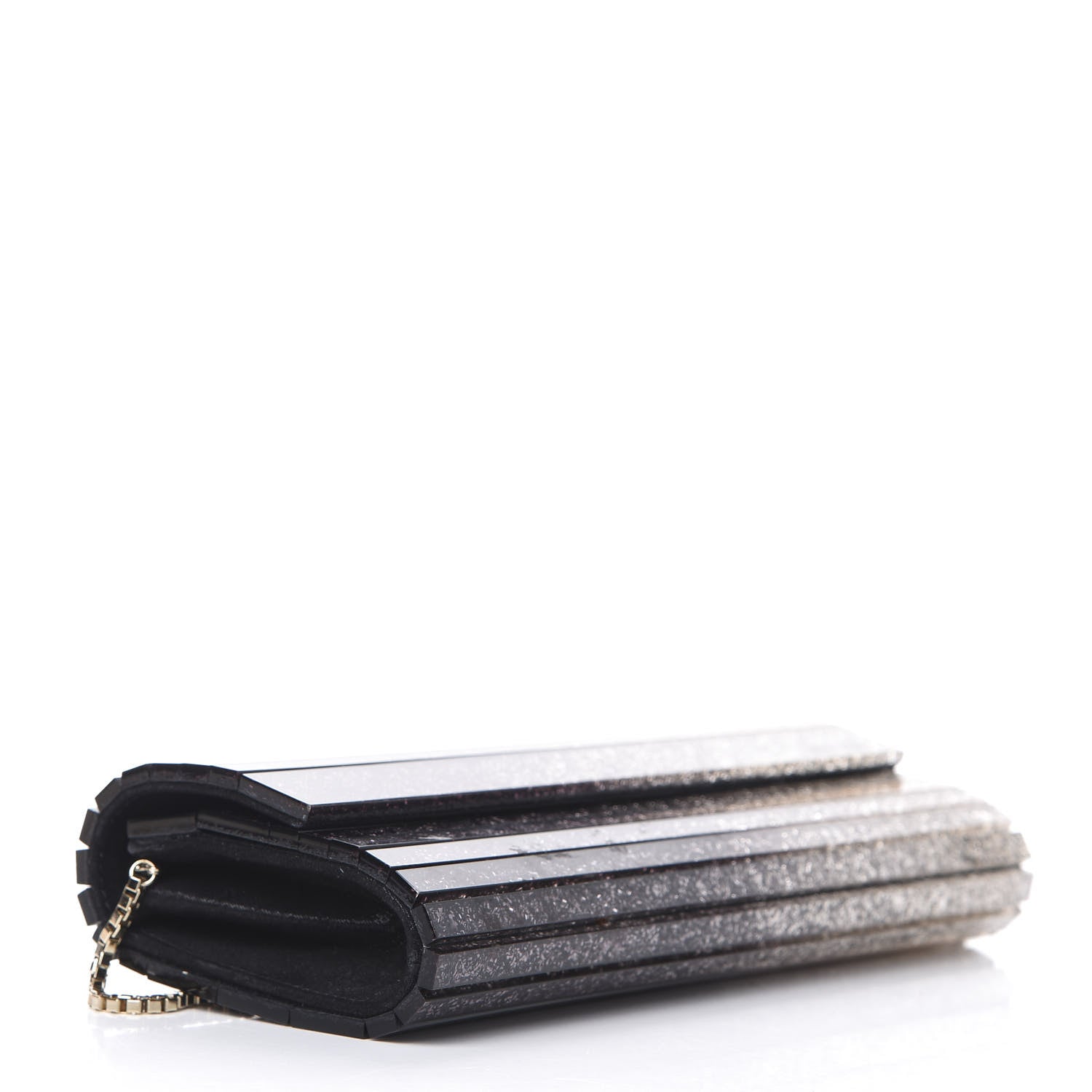 Jimmy Choo Acrylic Glitter Degrade Clutch Black Champagne 4 of 10