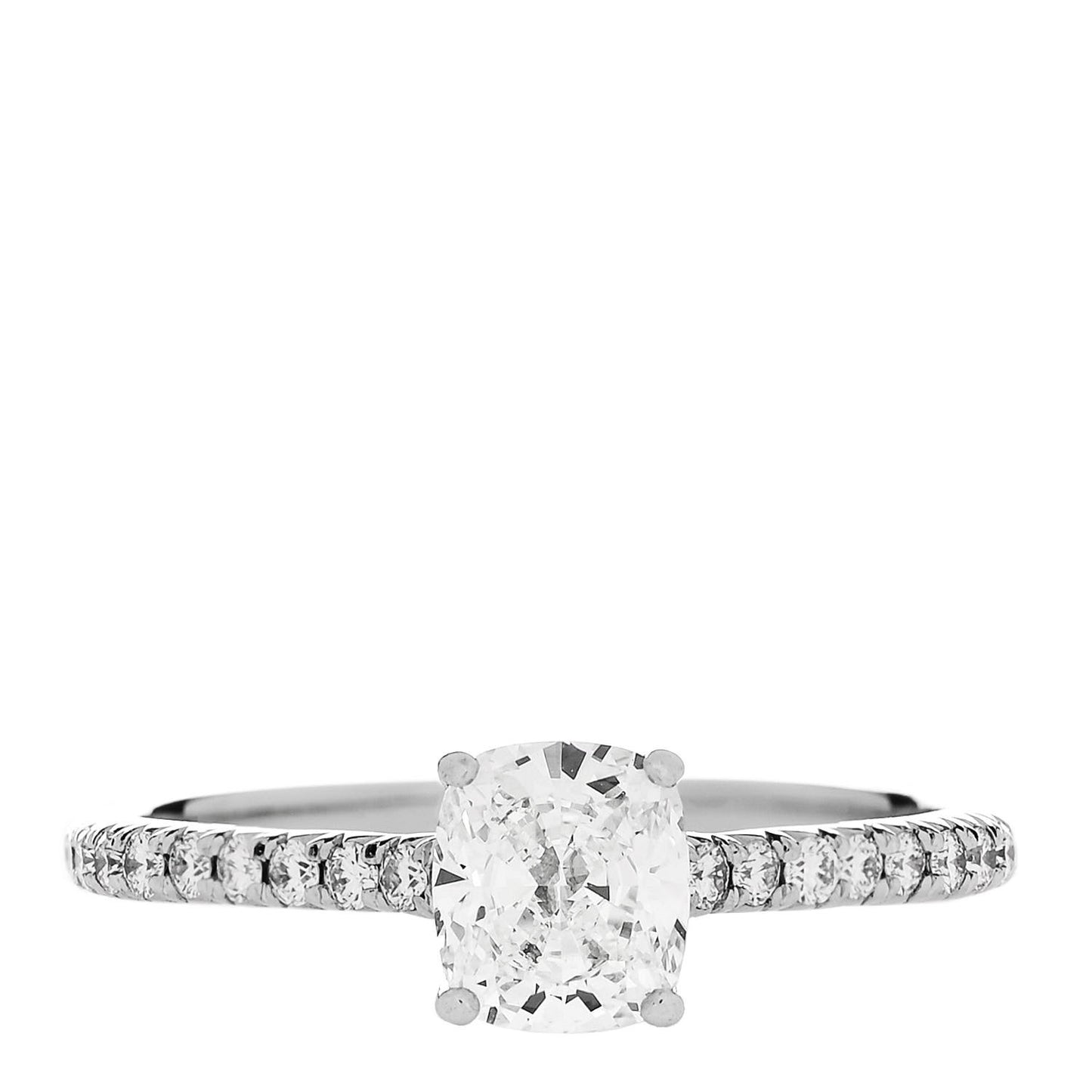Platinum Diamond .84ct Novo Cushion Cut Engagement Ring 52 6