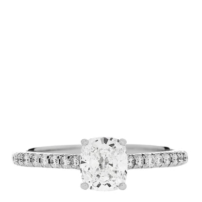 Tiffany Platinum Diamond .84ct Novo Cushion Cut Engagement Ring 52 6 1 of 7