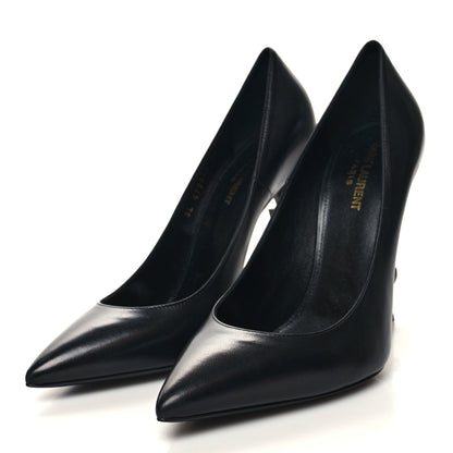 Saint Laurent Calfskin Opyum 110 Pumps 40 Black 3 of 8