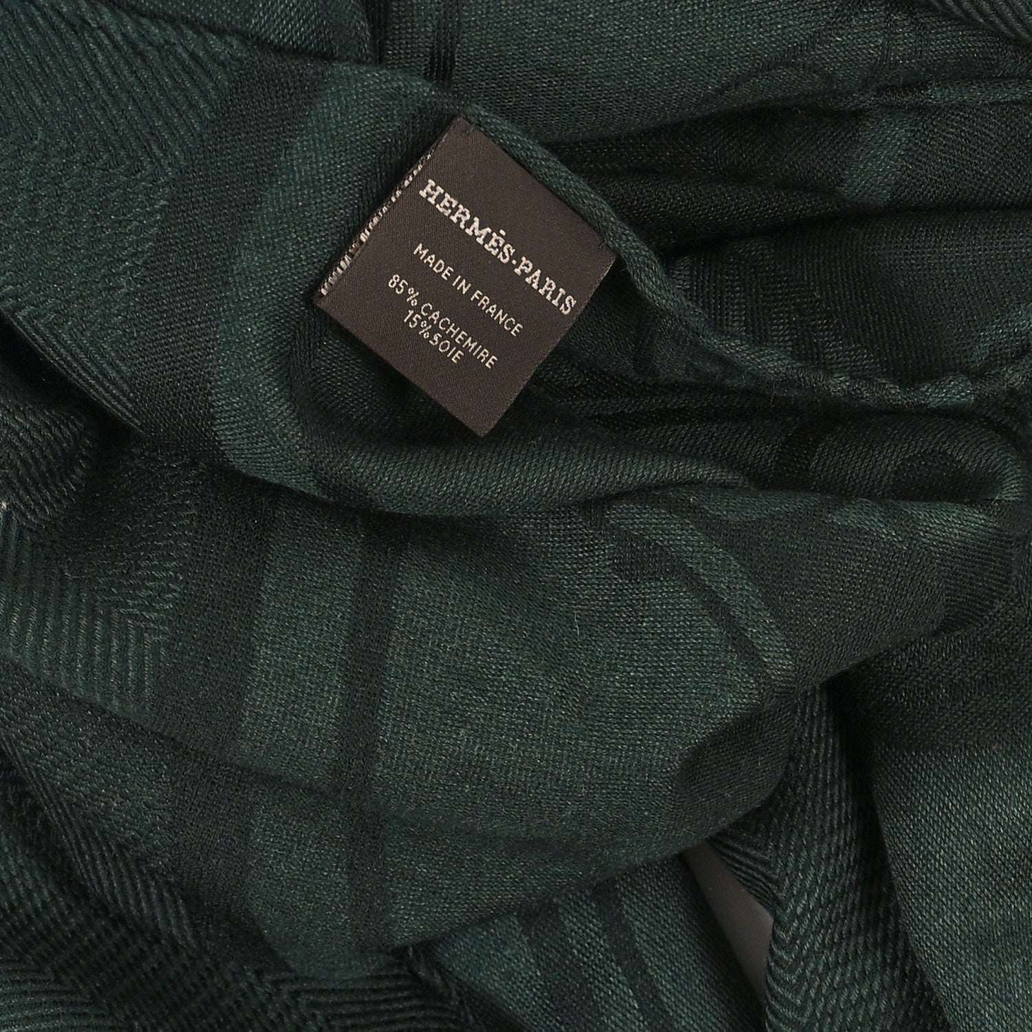 Hermes Cashmere Silk New Libris Confettis D'Ex Libris Stole Foret-Noire 3 of 3