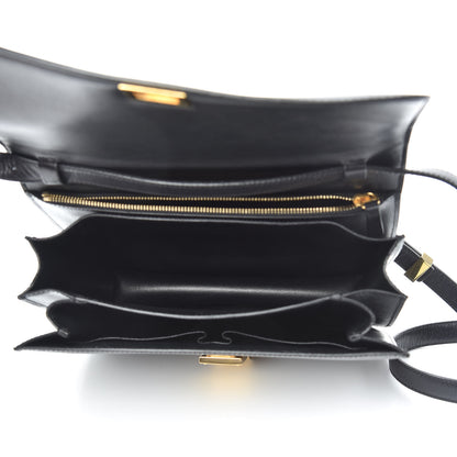 Celine Liege Calfskin Medium Classic Box Flap Bag Liquorice 5 of 8