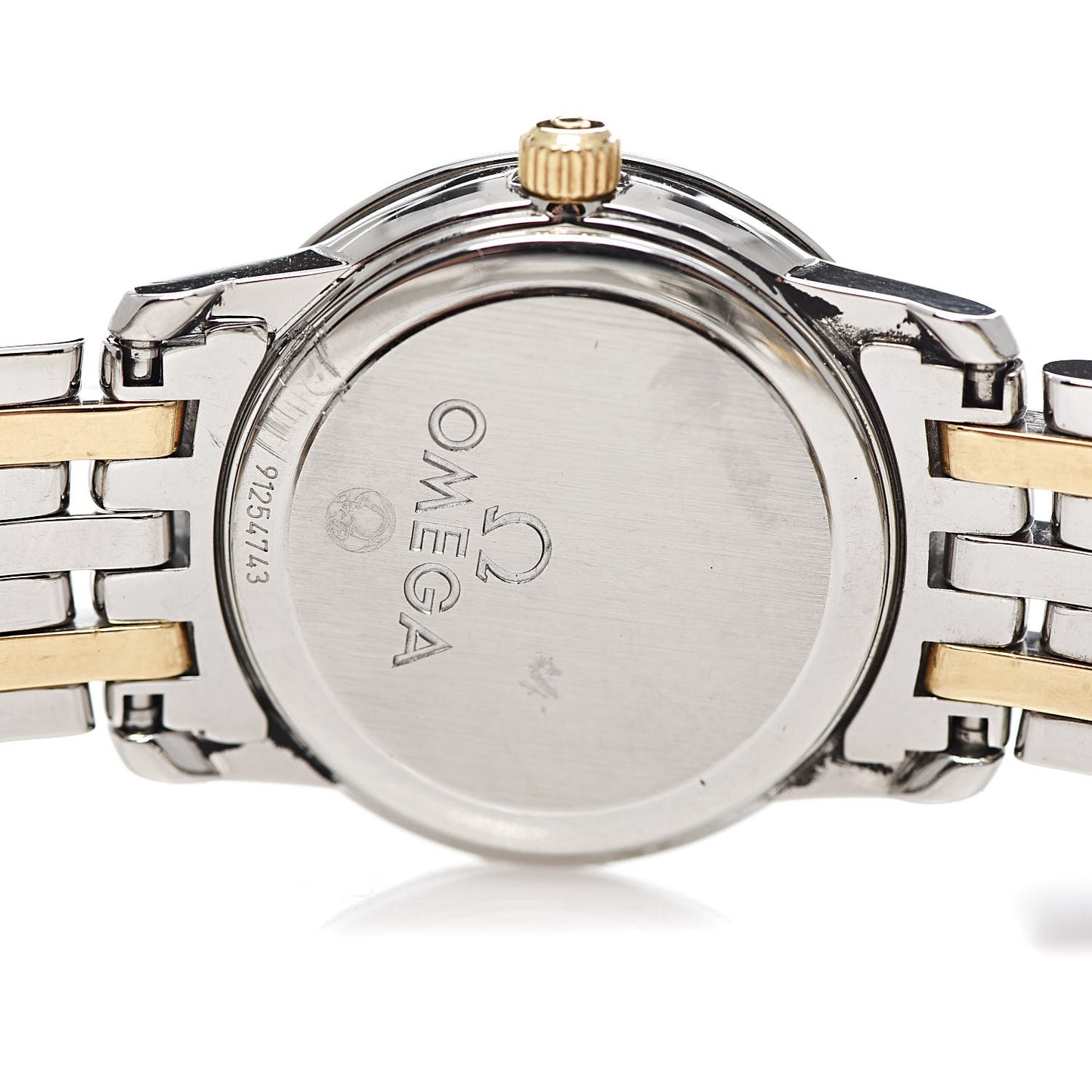 Stainless Steel 18K Yellow Gold Mother of Pearl 22mm De Ville Prestige Quartz Watch 4370.71.00