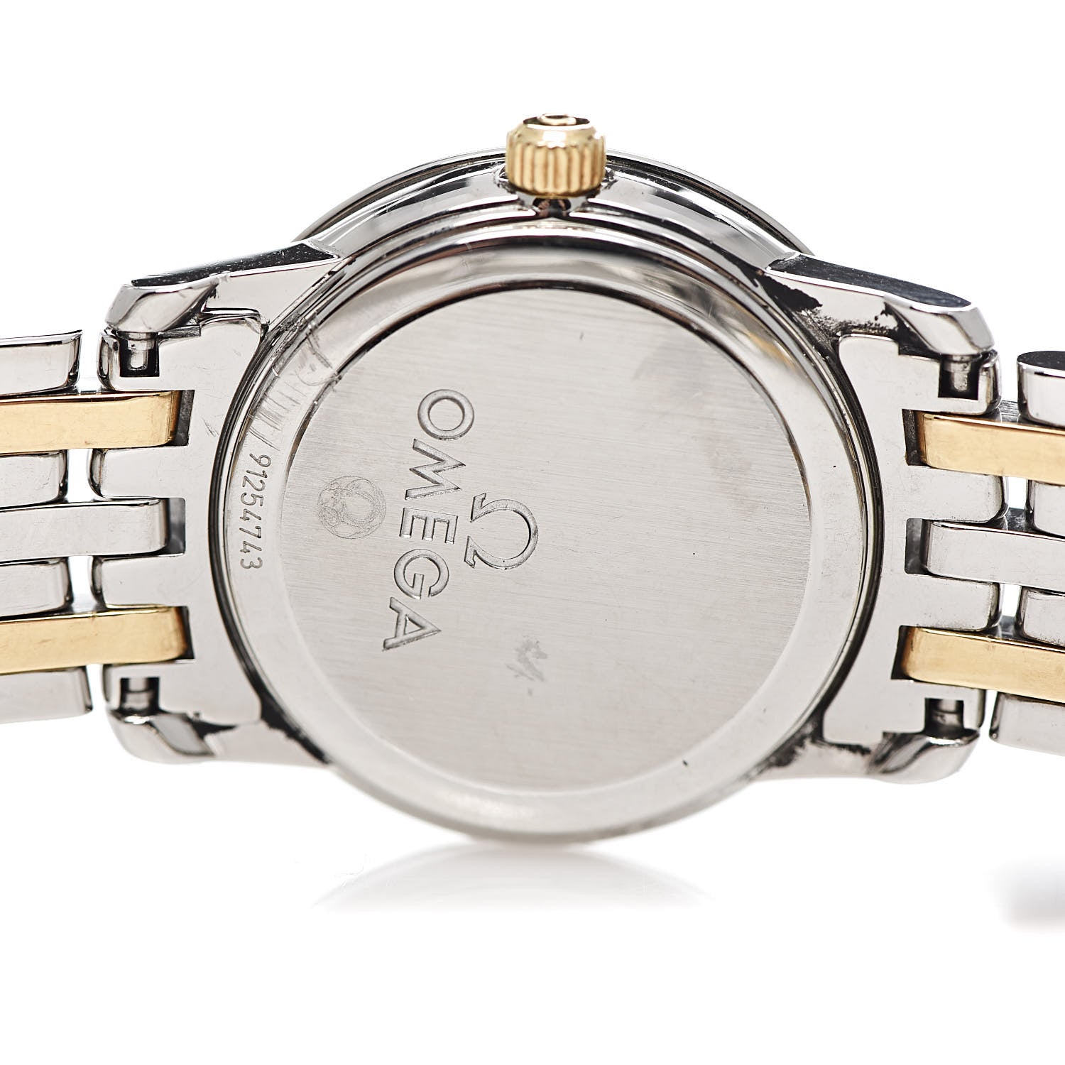 Omega Stainless Steel 18K Yellow Gold Mother of Pearl 22mm De Ville Prestige Quartz Watch 4370.71.00 5 of 6