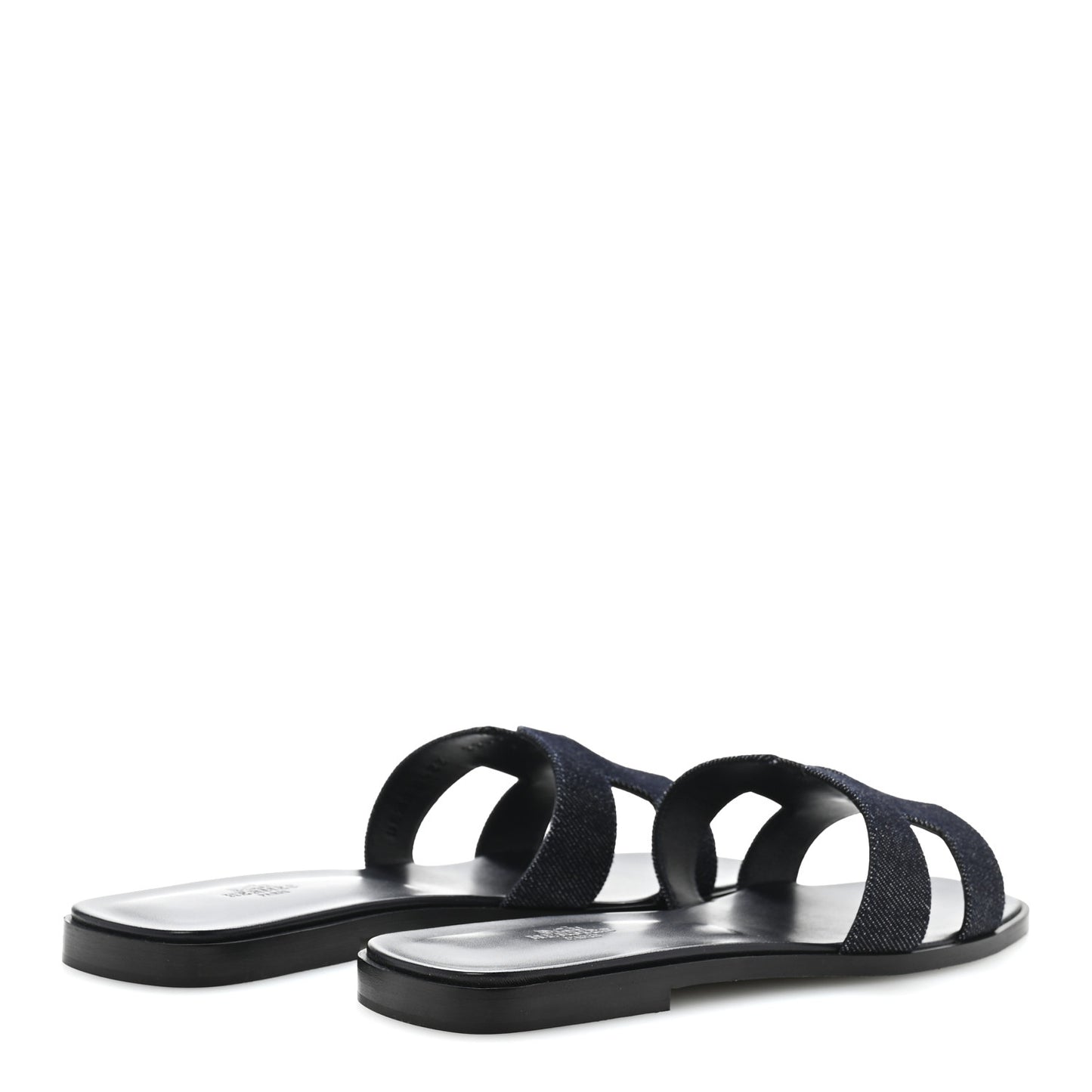 Denim Canvas Oran Sandals 41 Bleu Brut