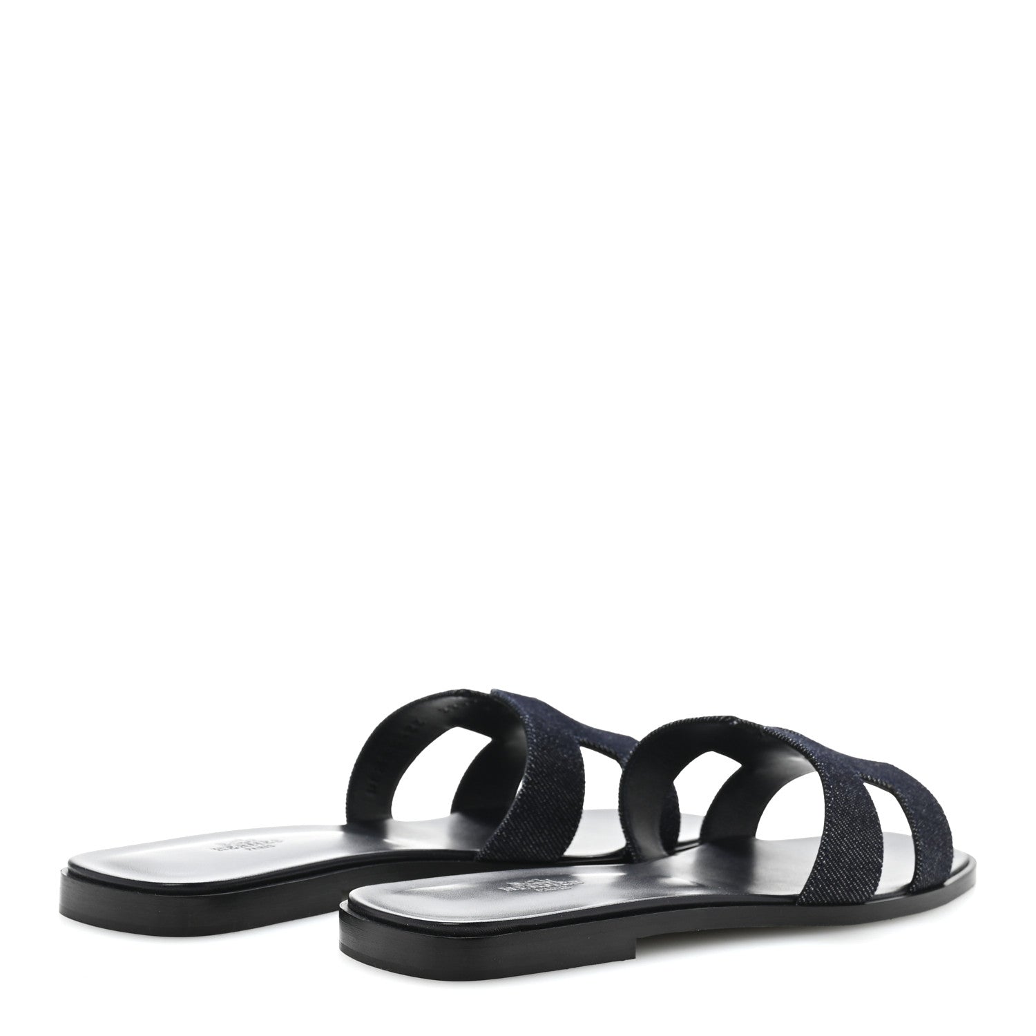 Hermes Denim Canvas Oran Sandals 41 Bleu Brut 5 of 10