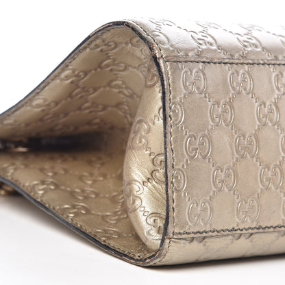 Gucci Shine Guccissima Large Emily Chain Shoulder Bag Gold 11 of 13