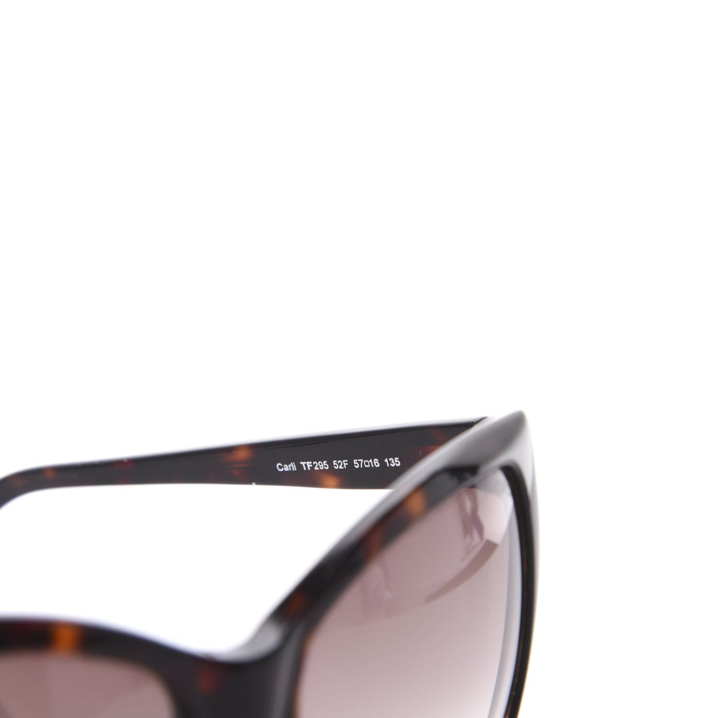 Carli Oversize Square Cateye Sunglasses TF295 Havana Brown