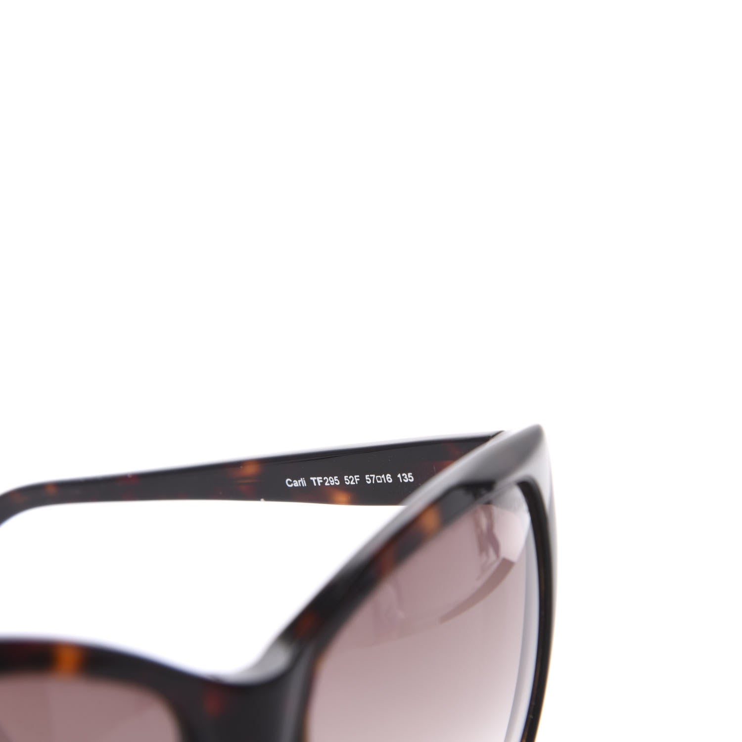 Tom Ford Carli Oversize Square Cateye Sunglasses TF295 Havana Brown 6 of 8
