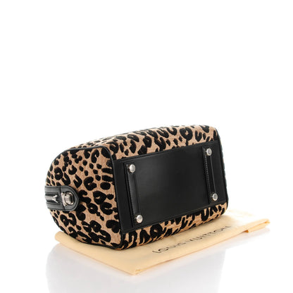 Louis Vuitton Jacquard Velvet Leopard Print Stephen Sprouse Speedy 4 of 7