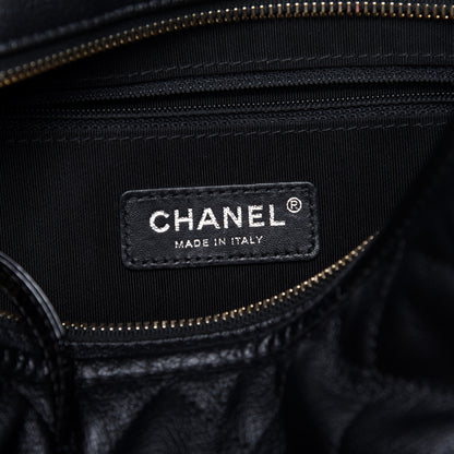 Chanel Patent Goatskin Quilted Medium Gabrielle Hobo Black 8 of 14