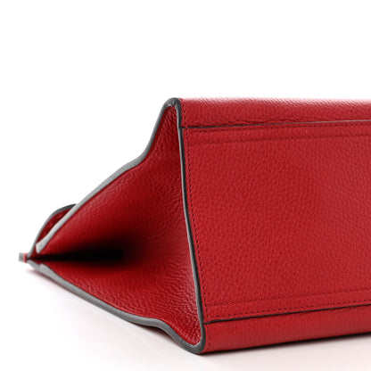 Gucci Calfskin Medium GG Marmont Top Handle Bag Vulcanic Red 9 of 11